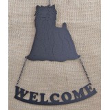 YORKSHIRE TERRIER WELCOME SIGN